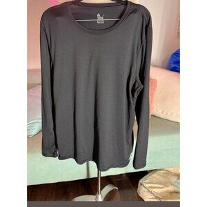 Reebok Playdry Men's Compression Shirt Long Sleeve Size Large Black